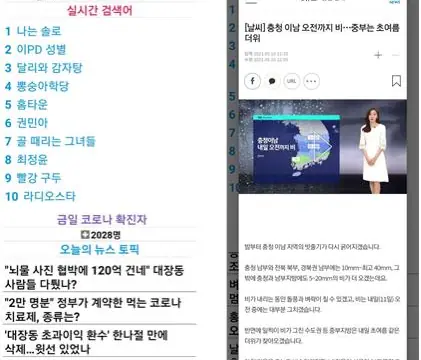 검색어·코로나19·뉴스 정보 Android 앱 [개인 프로젝트]