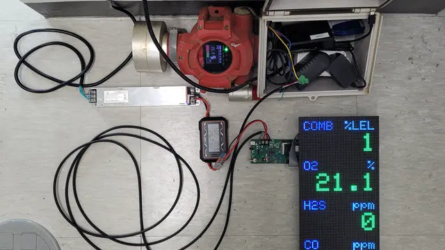 RS-485 가스 센서 연동 LED 모니터링 시스템